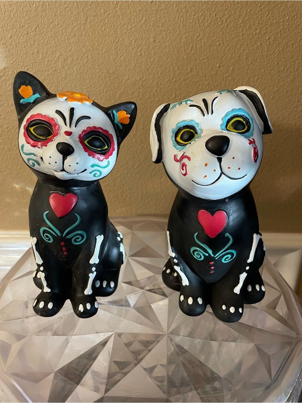 Hyde and EEK Dia de Los Muertos Dog and Cat Halloween Figures